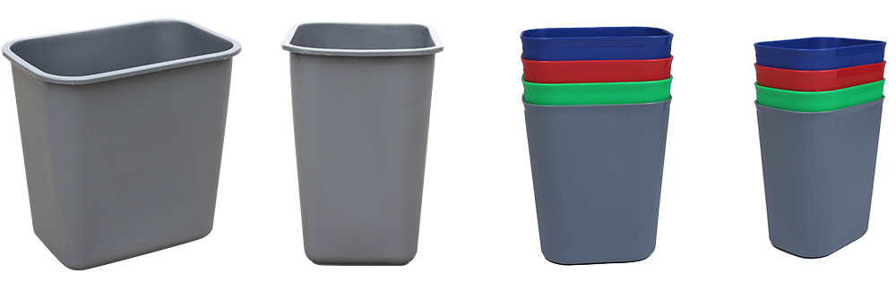 15L Deskside Plastic Waste Basket