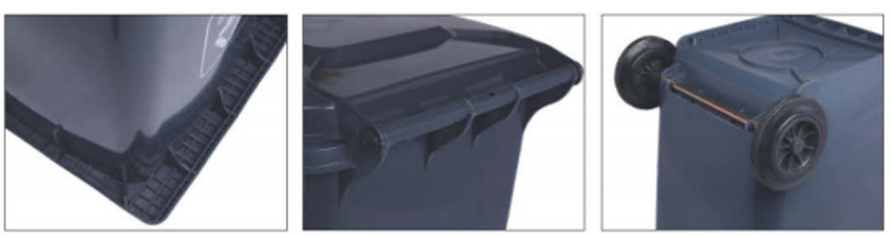 Poubelle en plastique standard de 240L