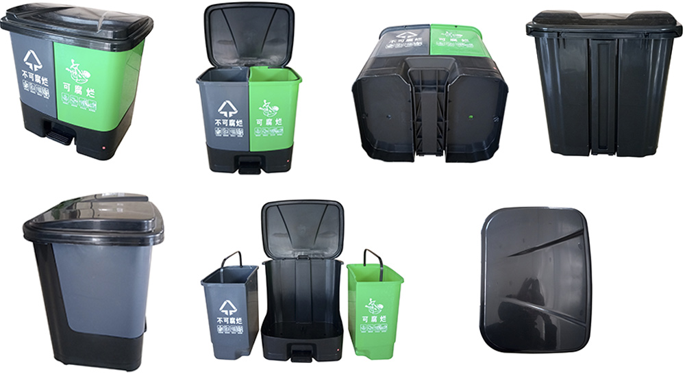 40L 2 in 1 Home Wet and Dry Separation Trash Bin
